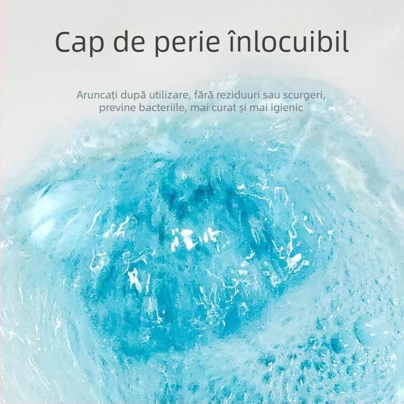 Perie de toaletă de unică folosință pentru uz casnic, montată pe perete, curăță colțuri greu accesibile