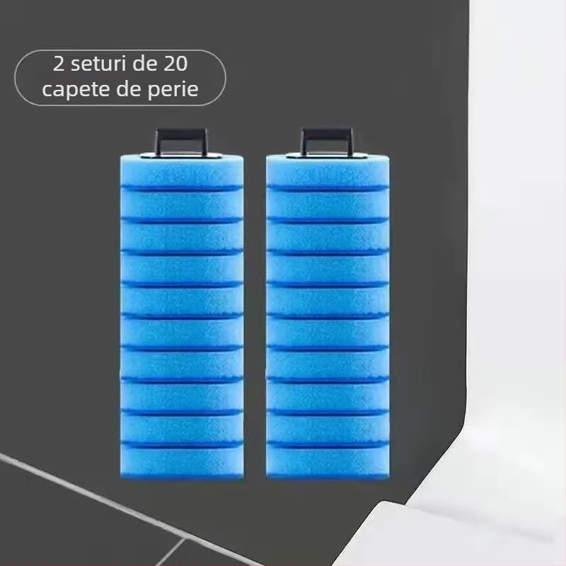 Perie de toaletă de unică folosință pentru uz casnic, montată pe perete, curăță colțuri greu accesibile