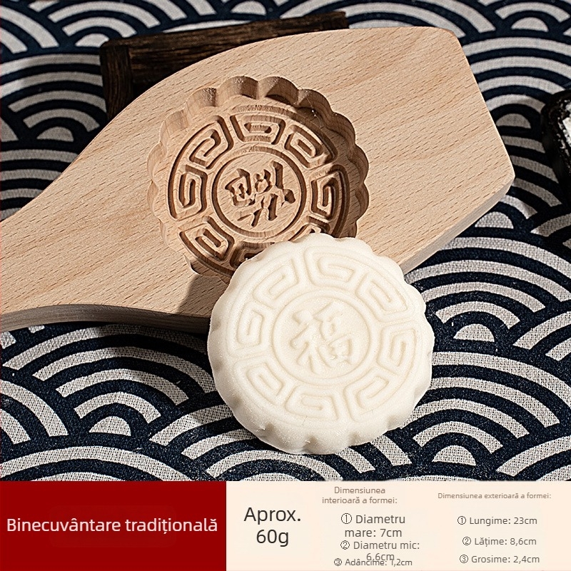 Forme din lemn pentru coacere – tradiționale prăjituri din orez lipicios și mooncake
