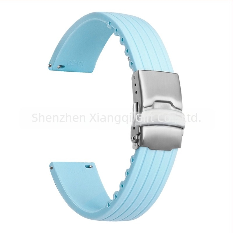 Xiangqi Brățară din silicon 22 mm pentru Swatch Fifty Fathoms în colaborare Baobao Five Oceans Series ceas de scufundare mecanic