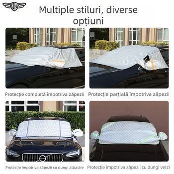 Protecție magnetică pentru parbrizul frontal al mașinii, acoperire pe jumătate, patru sezoane, impermeabil