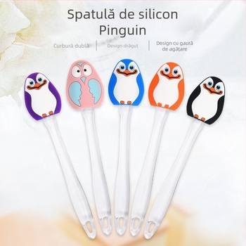 Spatulă din silicon cu mâner din fag pentru coacere și întinderea untului