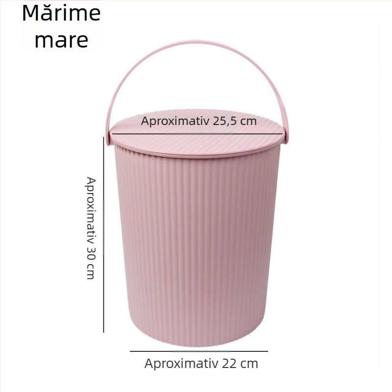 Găleată din plastic cu șezut întărit și capac – recipient multifuncțional pentru depozitarea apei, pescuit, baie portabilă și depozitare haine