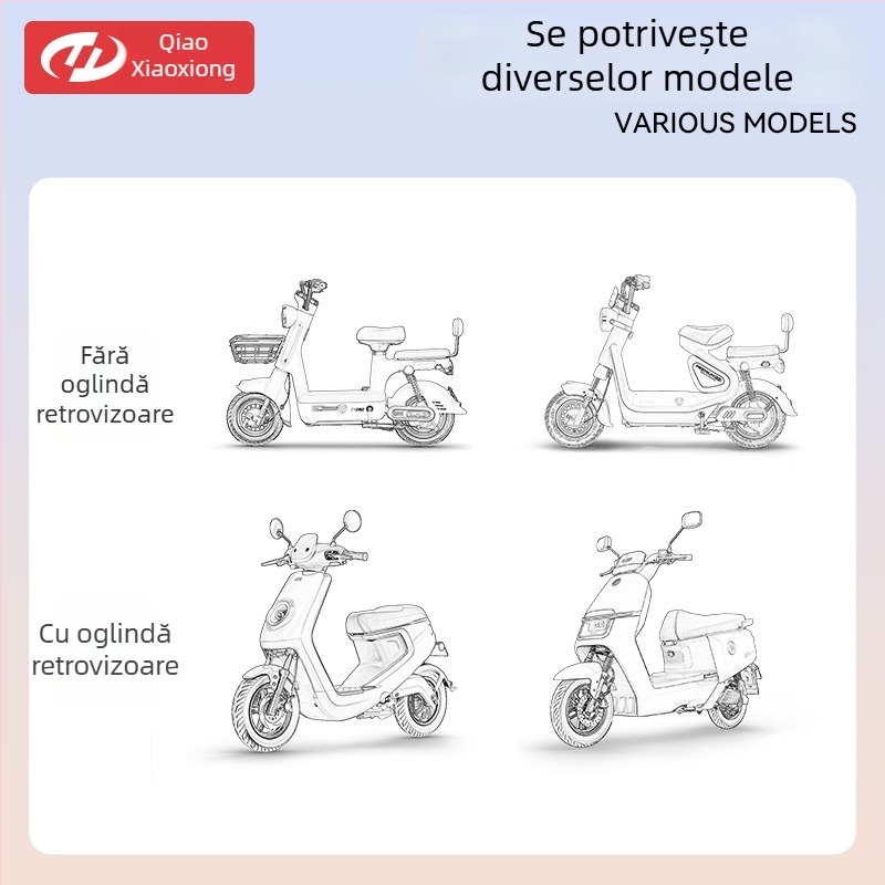 Husă de parbriz pentru vehicul electric, protecție solară subțire de vară, impermeabilă, rezistentă la vânt și ploaie, universală pentru toate anotimpurile.