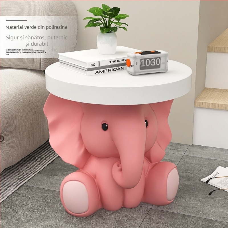Figurină decorativă elefant pentru masă de cafea – decor living, cadou pentru casă nouă, lângă televizor și canapea