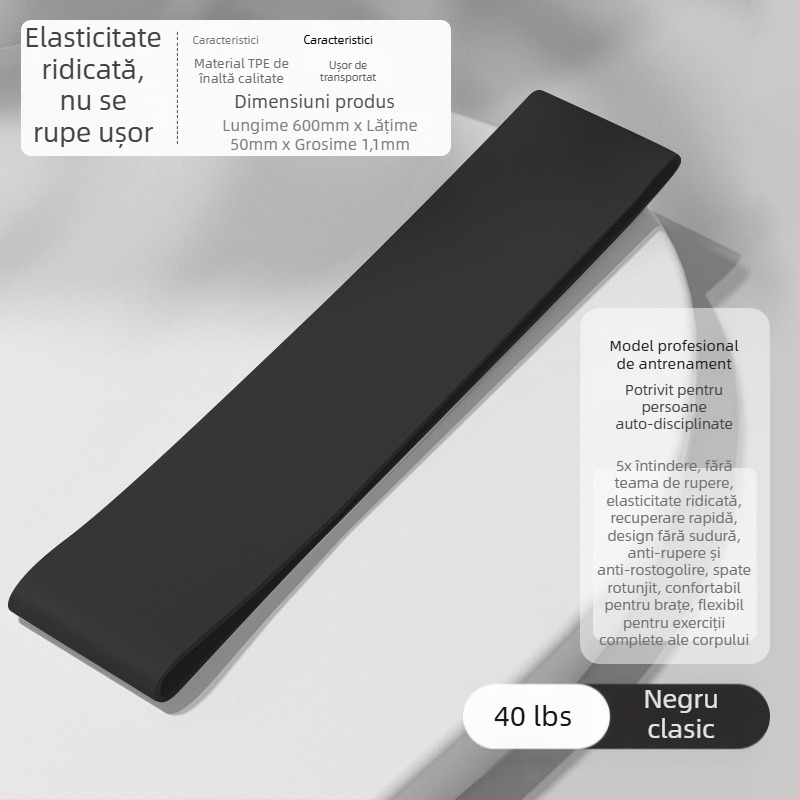 Inel elastic de yoga și bandă de rezistență – inel de fitness pentru ridicarea șoldurilor și modelarea picioarelor