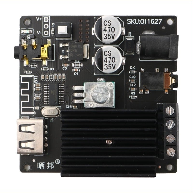 30W×2 | 80W×2 placă amplificator digital Bluetooth 5.0, dual canal stereo Hi-Fi, intrare audio USB