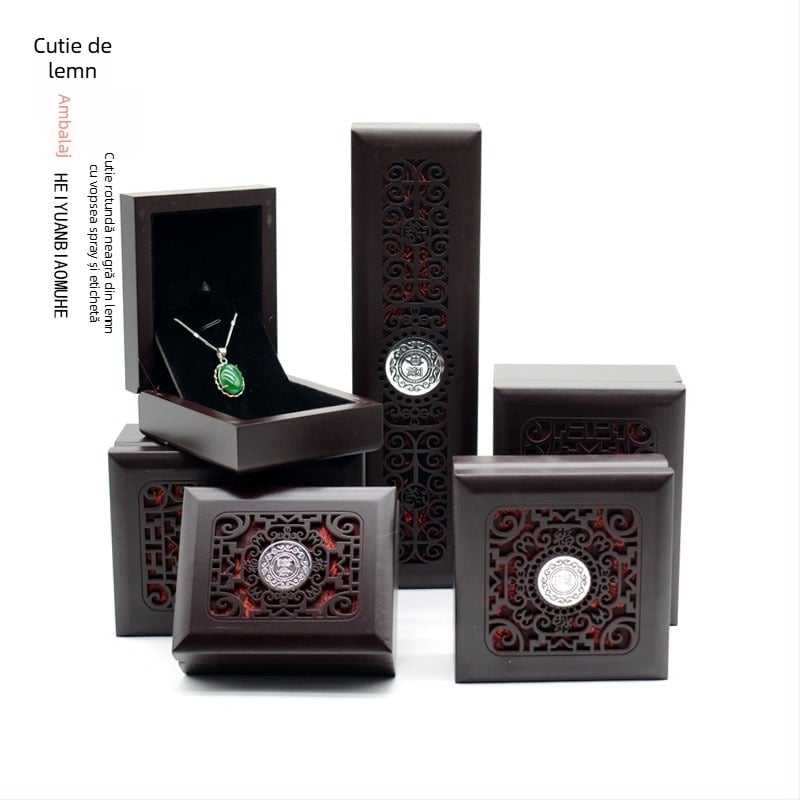 Cutie pentru bijuterii Hetian jade – cutie de depozitare și ambalare pentru colier