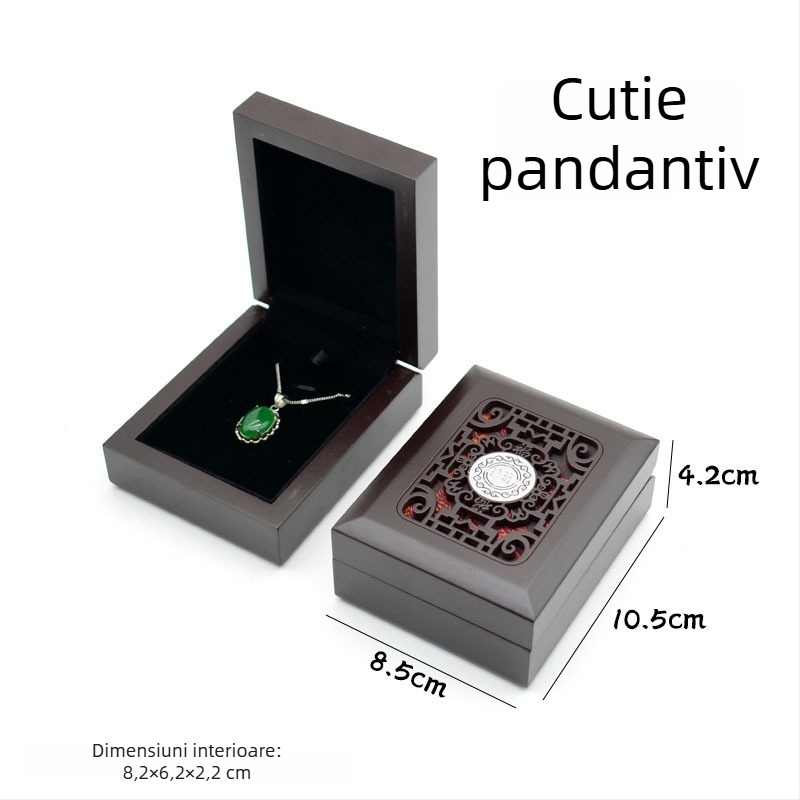 Cutie pentru bijuterii Hetian jade – cutie de depozitare și ambalare pentru colier