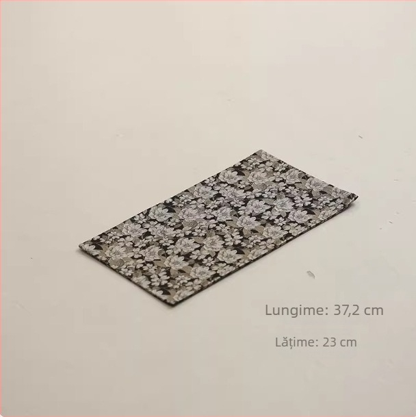 Covoraș pentru masă de ceai în stil chinezesc Zen, impermeabil, lung, din material textil