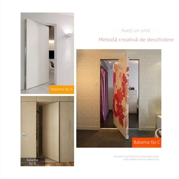 Balama ascunsă pentru ușile dulapului, rotire 360°, din oțel inoxidabil 201, cu tampon de poziționare la 90°