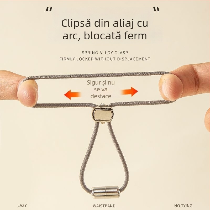 Șireturi elastice fără noduri, cu încuietori rotunde, pentru pantofi sport pentru copii și bărbați