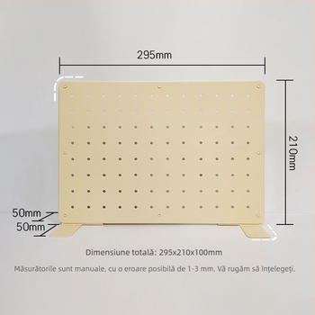 Accesorii magnetice metalice pentru panoul perforat de birou, fără găuri, birou de studiu, separator vertical de depozitare pentru cămin