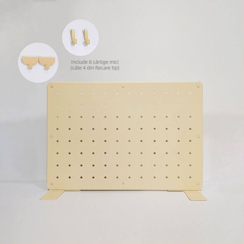 Accesorii magnetice metalice pentru panoul perforat de birou, fără găuri, birou de studiu, separator vertical de depozitare pentru cămin