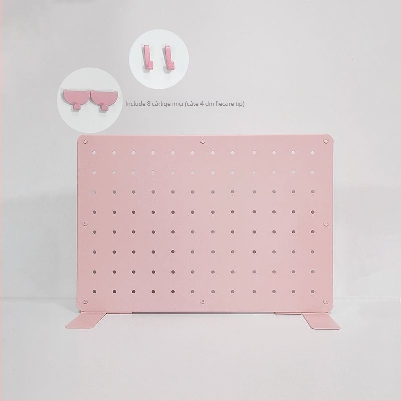 Accesorii magnetice metalice pentru panoul perforat de birou, fără găuri, birou de studiu, separator vertical de depozitare pentru cămin