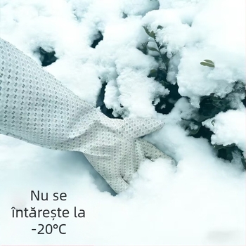 Mănuși de bucătărie din cauciuc natural impermeabile, izolație termică, căptușite groase din poliester, cauciuc alimentar, rezistente la ulei, pentru iarnă