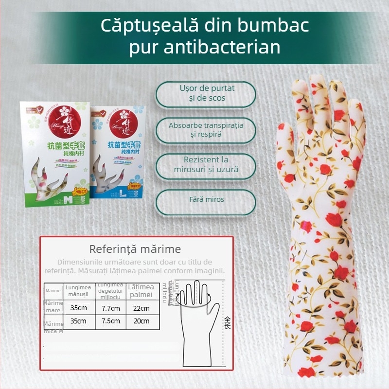 Mănuși de bucătărie din cauciuc natural impermeabile, izolație termică, căptușite groase din poliester, cauciuc alimentar, rezistente la ulei, pentru iarnă