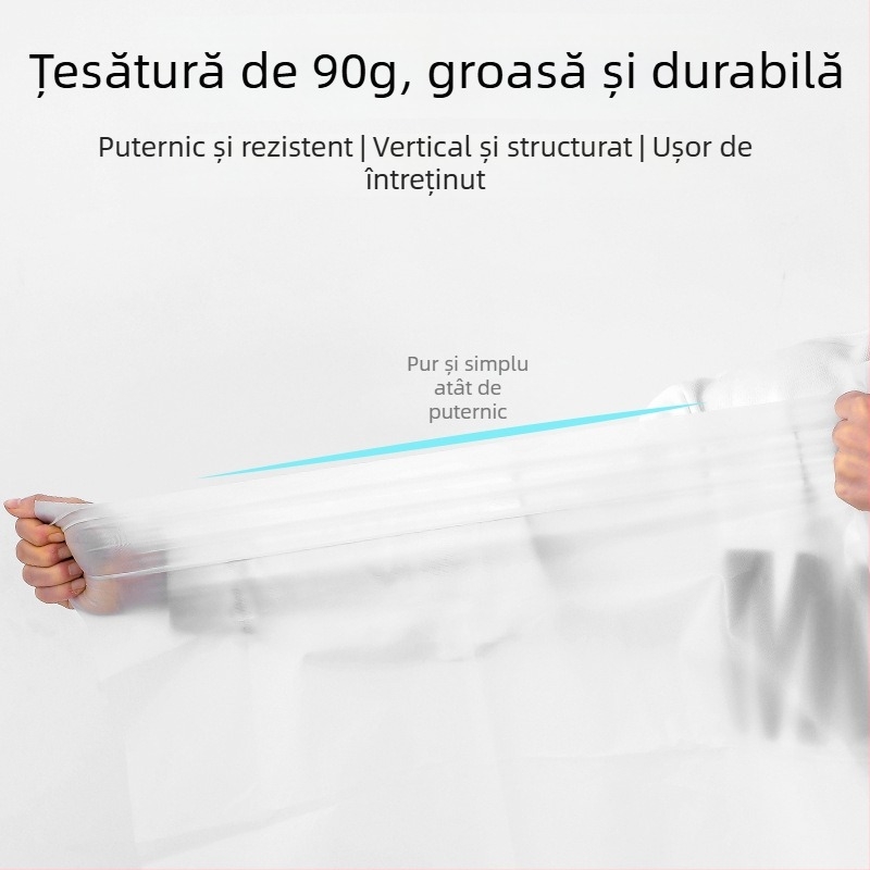 Acoperire din PEVA pentru haine, protecție împotriva prafului, transparentă, pentru agățat în garderobă