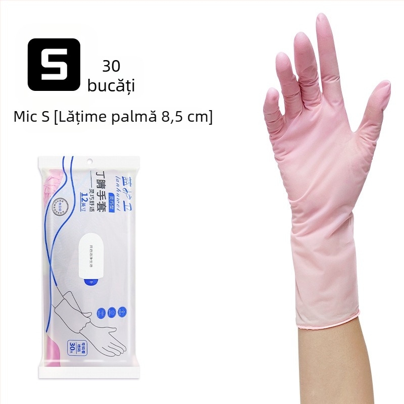 Blue Guard mănuși nitril de 12 inchi, de calitate alimentară, pentru uz casnic și bucătărie, spălat vase, fără scurgeri