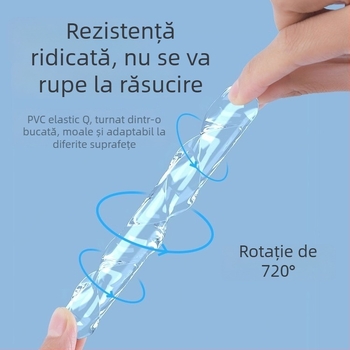 Bandă din silicon pentru mânerul ușii – protecție anti-coliziune pentru dulapuri, uși, frigider și pereți