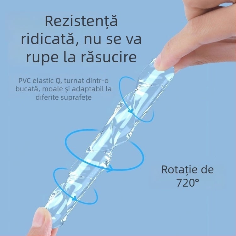 Bandă din silicon pentru mânerul ușii – protecție anti-coliziune pentru dulapuri, uși, frigider și pereți