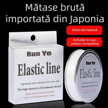 Fir plat elastic din mătase, pentru mărgele, șnur elastic rezistent la uzură pentru brățări cu cristale