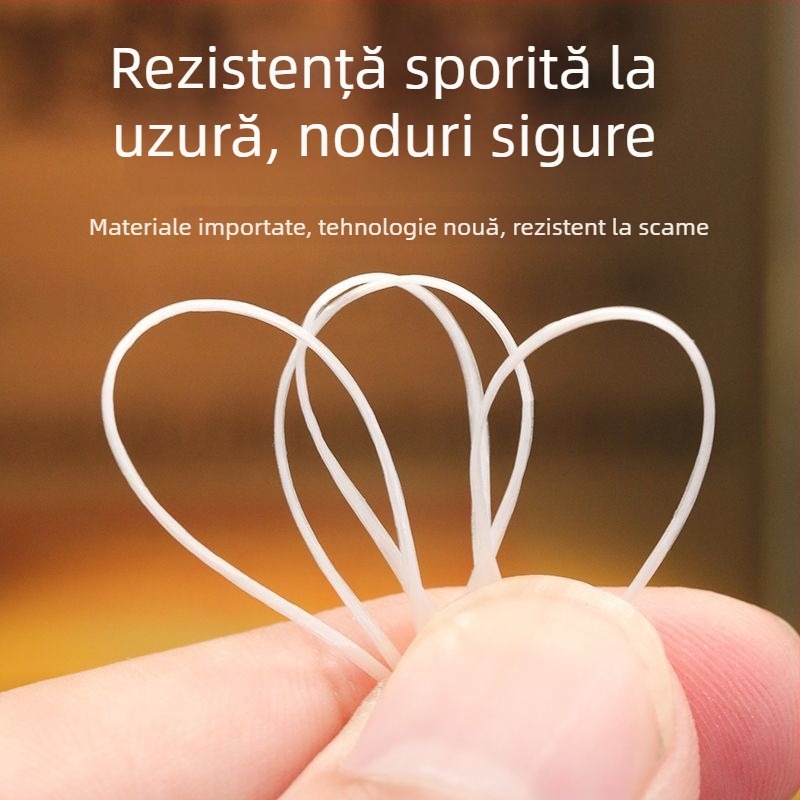 Fir plat elastic din mătase, pentru mărgele, șnur elastic rezistent la uzură pentru brățări cu cristale