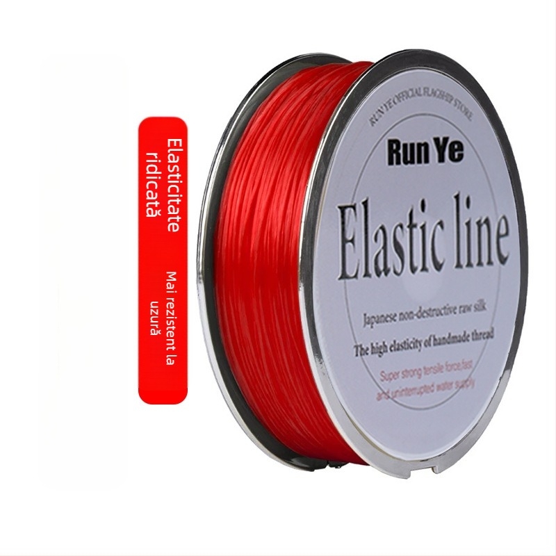 Fir plat elastic din mătase, pentru mărgele, șnur elastic rezistent la uzură pentru brățări cu cristale