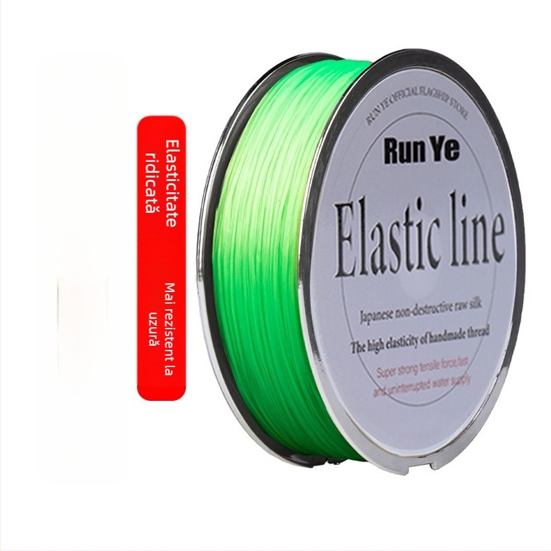 Fir plat elastic din mătase, pentru mărgele, șnur elastic rezistent la uzură pentru brățări cu cristale