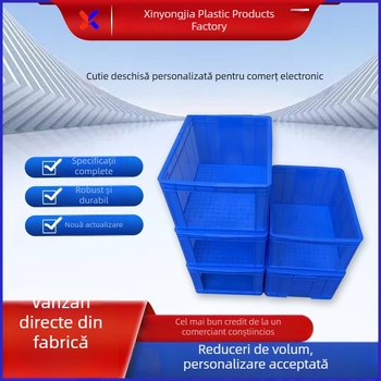 Cutie plastică de depozitare cu deschidere superioară pentru sortare și organizare pe rafturi, turnare prin injecție, 610×420×315 mm