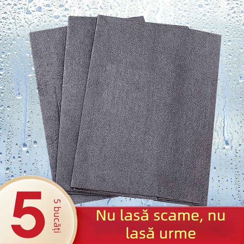 Cârpă magică din microfibră pentru geamuri, fără urme de apă, îngroșată, cu absorbție înaltă și fără scame