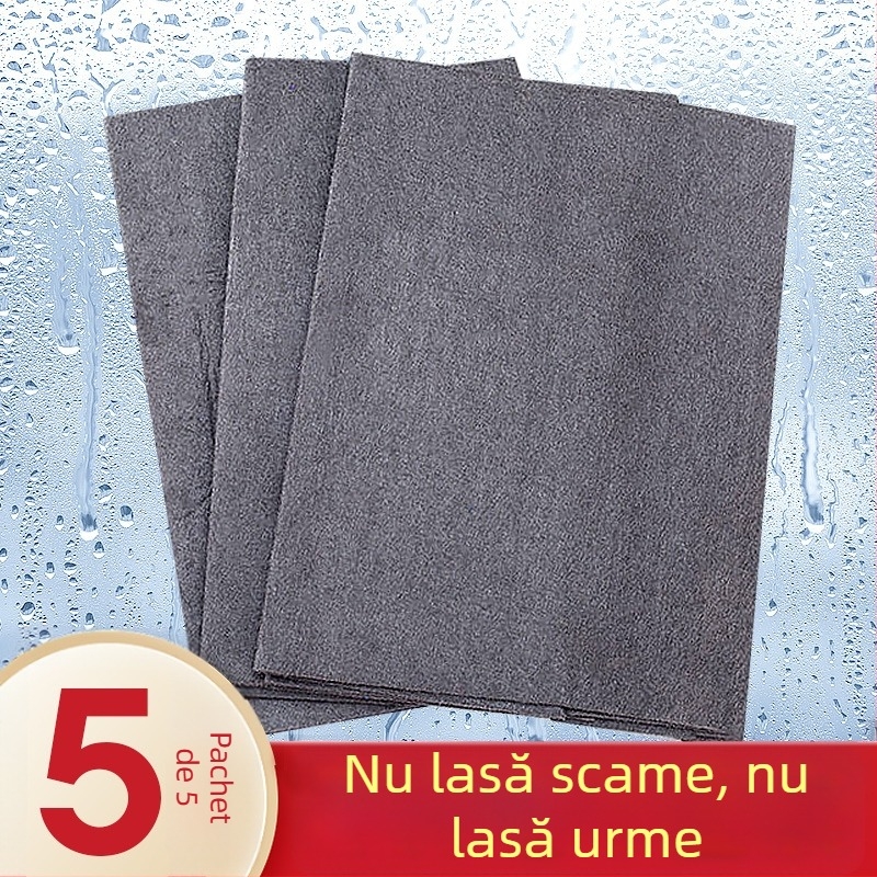 Cârpă magică din microfibră pentru geamuri, fără urme de apă, îngroșată, cu absorbție înaltă și fără scame