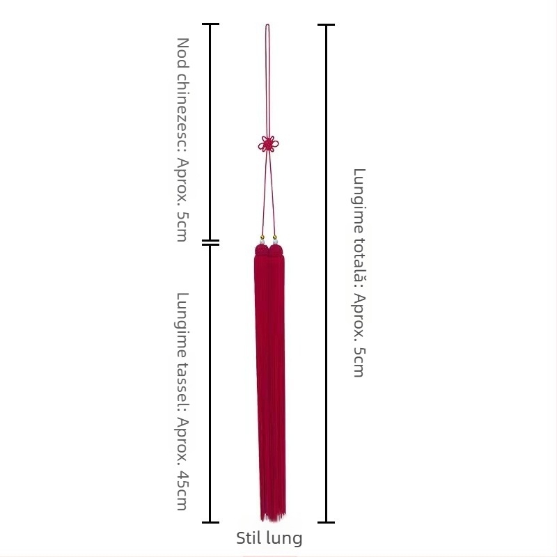 Sabie Tai Chi cu tassel și nod chinezesc – accesorii pentru îmbrăcăminte și decor