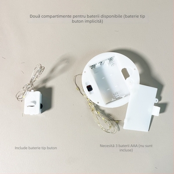 Trandafir cu foi de aur și flori conservate în cupolă de sticlă – cadou de Ziua Îndrăgostiților