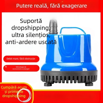 Pompa submersibilă pentru acvariu, aspirație inferioară, circulație și filtrare a apei