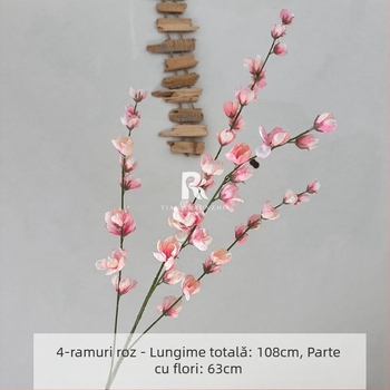 Flori artificiale de nuntă – crengi înalte cu delphinium violet pentru decorul sălii de nuntă, culoarului și fundaluri pentru fotografii