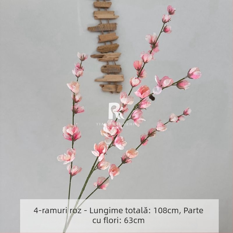 Flori artificiale de nuntă – crengi înalte cu delphinium violet pentru decorul sălii de nuntă, culoarului și fundaluri pentru fotografii