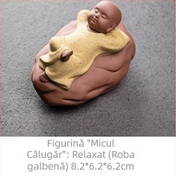 Suport ceramic pentru bețișoare de tămâie în formă de călugăr mic, decor pentru casă, tea pet, stil chinezesc nou