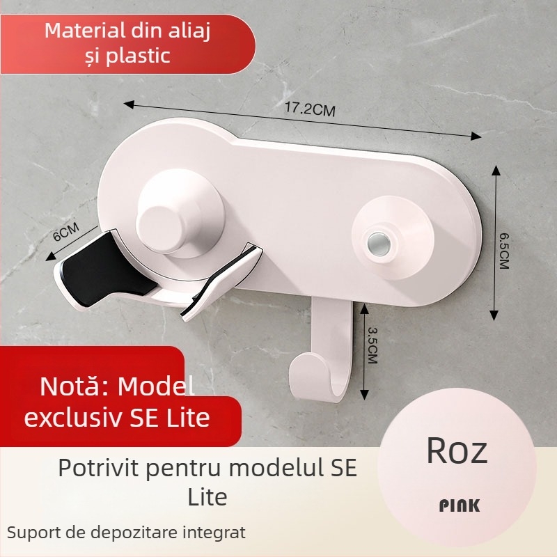 Laifen uscător de păr Lite — suport de perete fără găuri, raft de depozitare