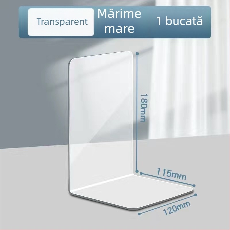 Suport pentru cărți în formă de L pentru birou, raft de depozitare pentru birou, suport de cărți, organizator de birou, versiune verticală