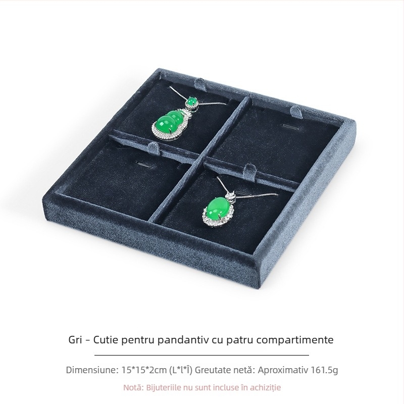 Display din catifea pentru bijuterii, pentru pandantive și inele, stil nordic