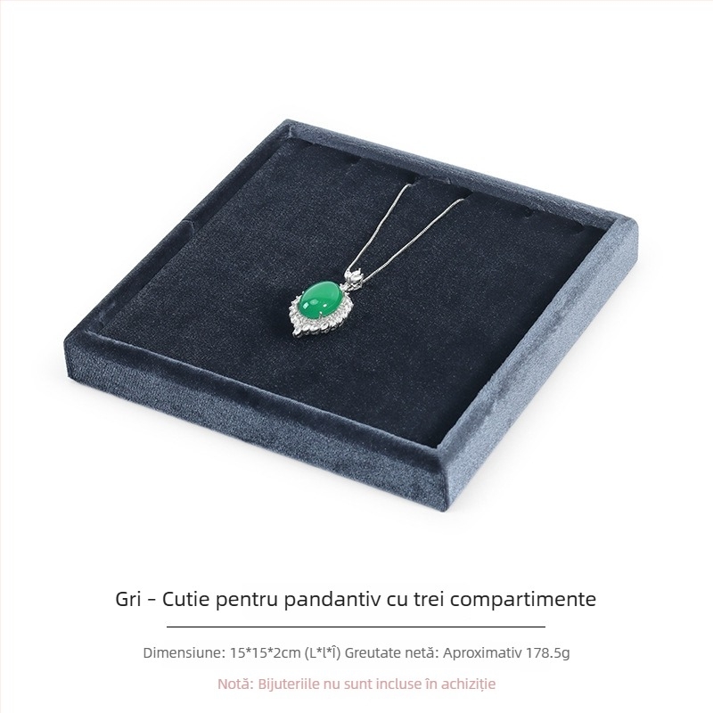 Display din catifea pentru bijuterii, pentru pandantive și inele, stil nordic