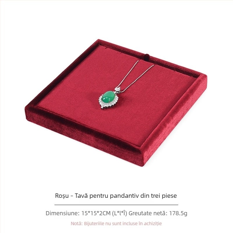 Display din catifea pentru bijuterii, pentru pandantive și inele, stil nordic