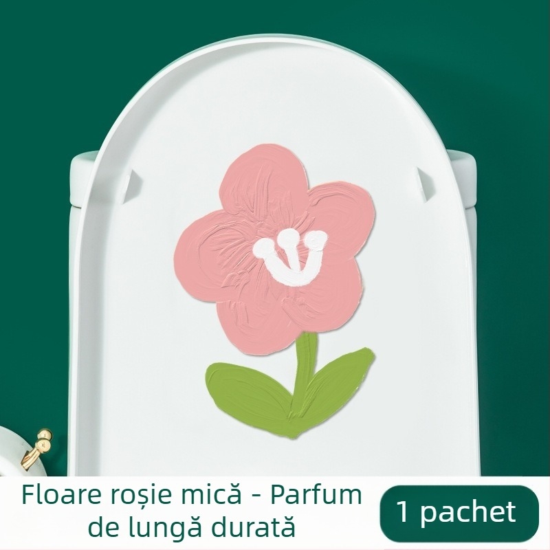 Autocolant din fetru pentru toaletă, pentru baie, tampon autoadeziv gros cu design de desene animate și efect dezodorant