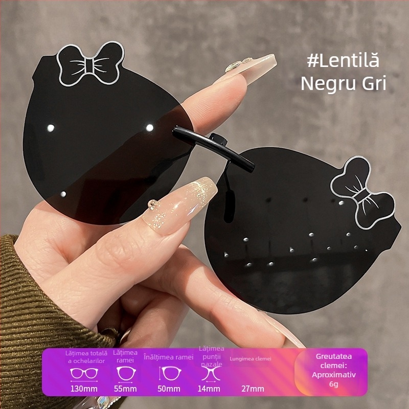 Ochelari de soare pentru copii cu clips, motif desene animate, protecție UV400, modelul 1182