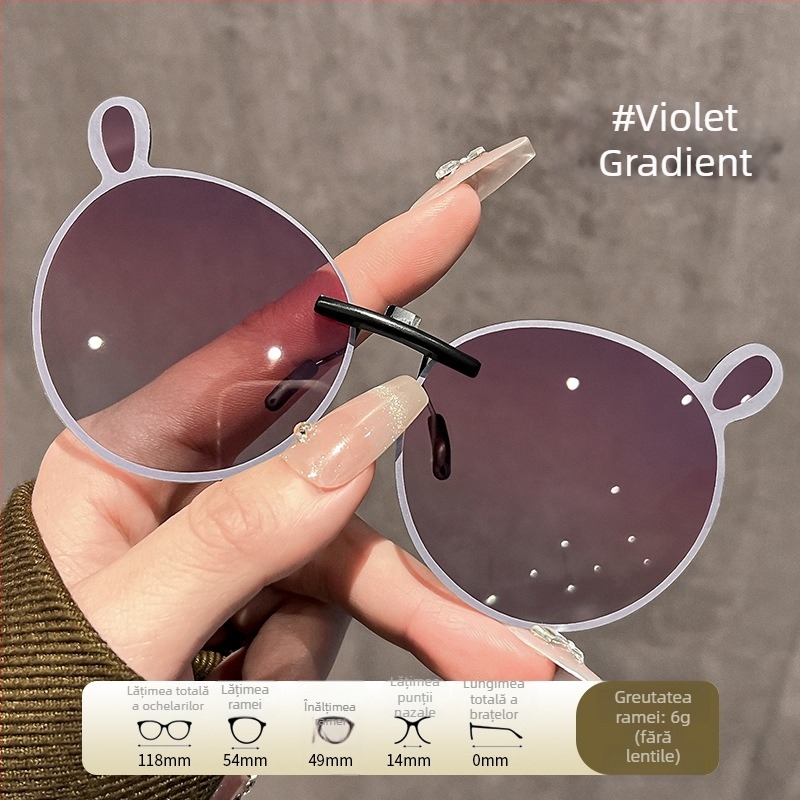 Ochelari de soare pentru copii cu clips, motif desene animate, protecție UV400, modelul 1182