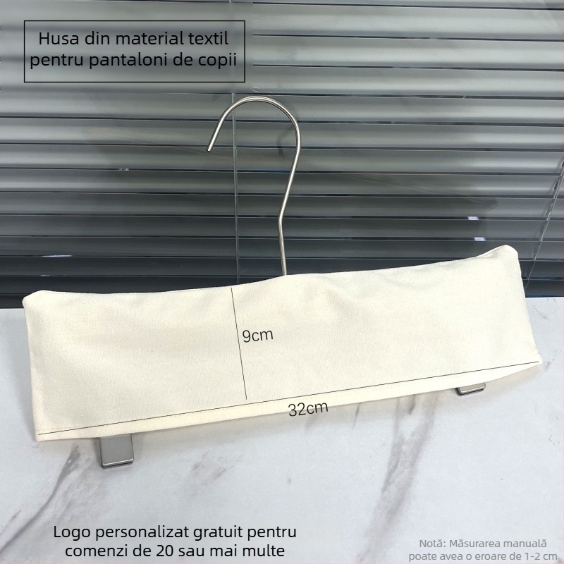 Husă pentru umeraș din bumbac și in pentru magazine de haine și hoteluri – protecție împotriva prafului, rezistență la umezeală, antiderapant