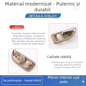 Mâner interior ușă pentru Great Wall Haval H3 și mâner interior ușă pentru ușa din față Haval H5, piese 6105100-K80 6105200-K8