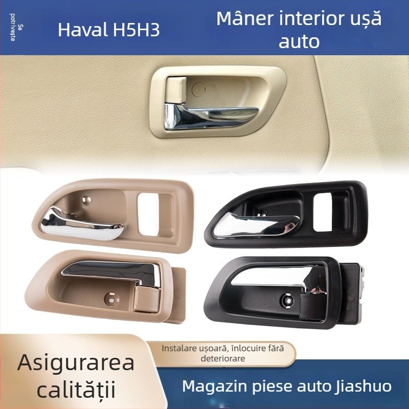 Mâner interior ușă pentru Great Wall Haval H3 și mâner interior ușă pentru ușa din față Haval H5, piese 6105100-K80 6105200-K8