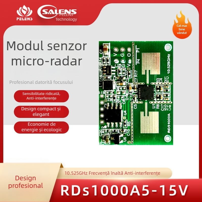 Senzor cu microunde pentru uși automate 10,525 GHz